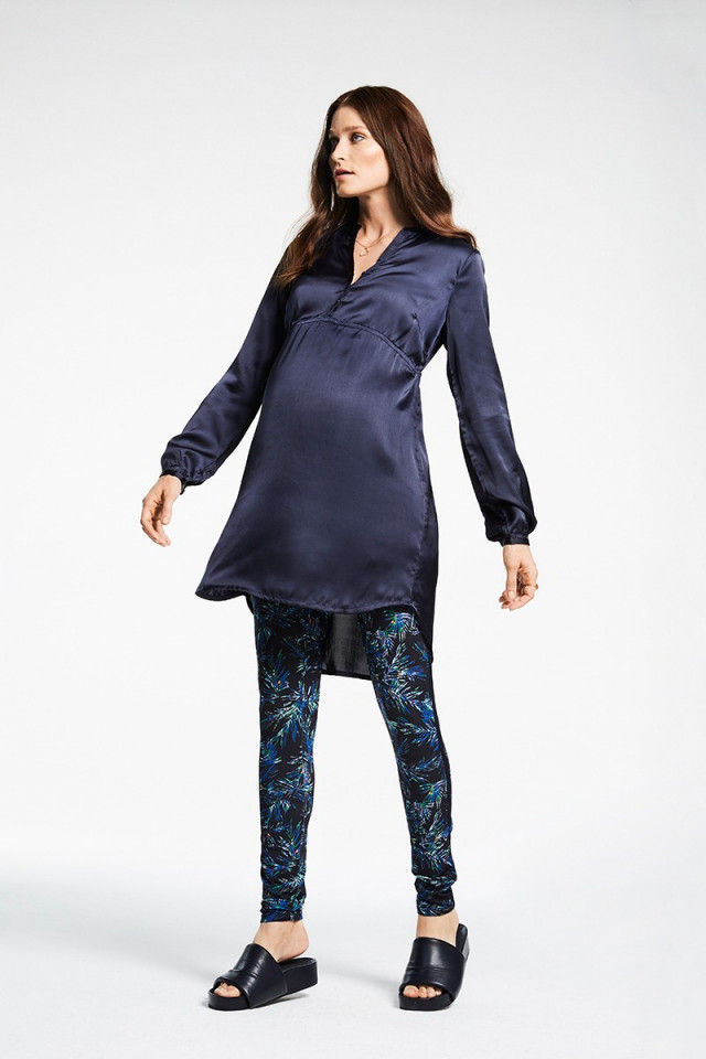Colanti/leggings gravide cu imprimeu Queen Mum