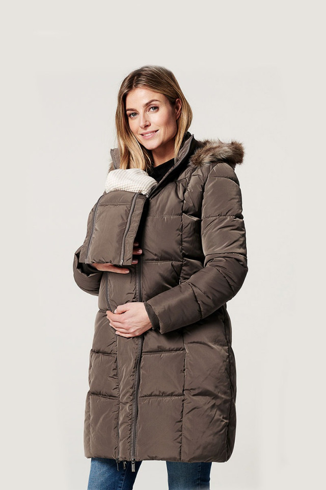 Geaca pentru gravide 3in1 maro New Anna Noppies