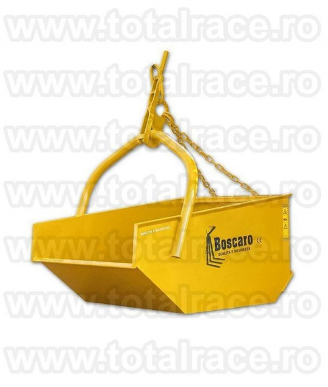 Bene metalice deseuri  Cupa basculabila Bena pentru macara cu autodescarcare