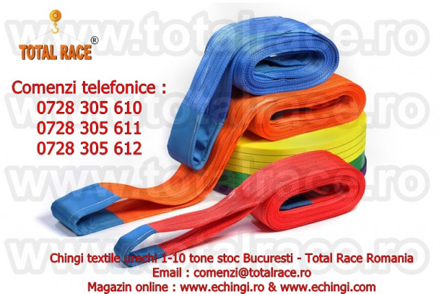 Chingi textile pentru ridicat europaleti Total Race