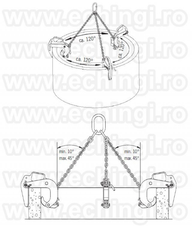 Clesti ridicare camine canalizare BTG 50-180mm 0728.305.610