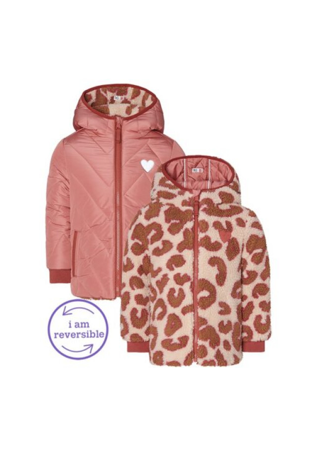Geaca animal print reversibila Nieuwaal Noppies Race Kids 0735 553 110
