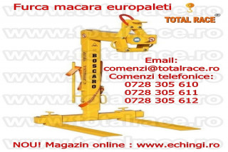 Furca ridicat paleti, carlige rotative