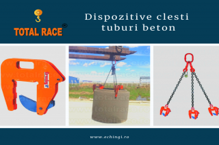 Gafe pentru tuburi de beton, sisteme pentru ridicat camine de beton Total Race