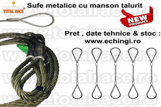 Sufe metalice bucsate la capete